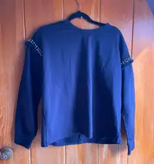 Q & A Blue Sweatshirt