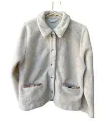 Orvis size M Teddy jacket button front pockets