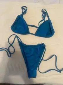 blue bikini set