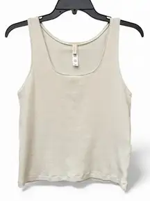 SKIMS Stretch Ribbed Cotton Tank Bone Size 4X Stretch Basics Top