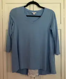 SALE J.jill blue eyelet shirt size xs
