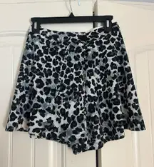ZARA Leopard Print Shorts Flowy