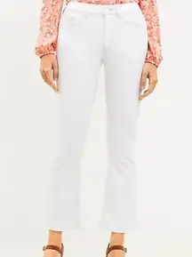 NWT Petite High Rise Kick Crop Jeans in White