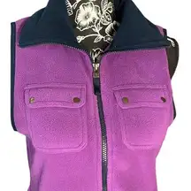 Chaps Purple Fleece Vest Size Small