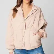 BLANK NYC  Salted Lime Quilted Jacket NWT in XS