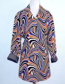 IDEOLOGY color waves jacket beautiful stretchy fabric gives a curvy sexy look
