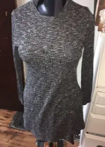 Topshop heathered, ribbed A-line sweater dress