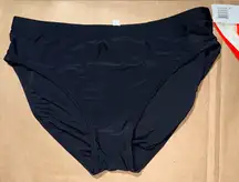 Women’s Tropical Honey Size 20 Black Bikini Swim Bottom Plus Size NWT