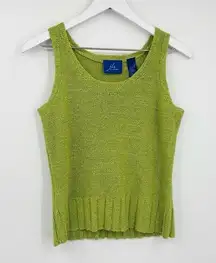 Green Vintage Y2K Fairycore Tank Top Size Small Early 2000s Whimsical