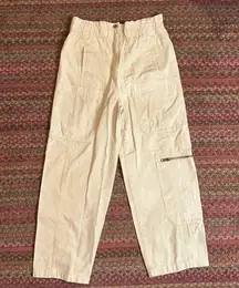 BDG  URBAN OUTFITTERS PAPER BAG WAIST CARGO CARPENTER WIDE LEG PANTS