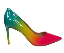 Chelsea & Violet Carre Rainbow Ombre Stiletto Heels