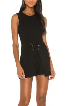 NWT Sleeveless Front Lace Up Romper