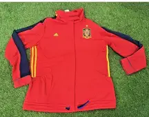 Adidas  Spain Track Jacket Womens XL Red National Soccer Team Full Zip 2010