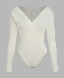 V-NECK SOLID‎ WRAP BODYSUIT