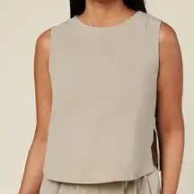 Wayre Shift Snap Neutral Travel Outdoor Vacation Preppy Quiet Luxury Tank Top XS