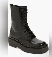 Valentino Garavani Rockstud M-Way Combat Boots Black size 39