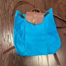 LONGCHAMP Women’s Blue Foldable Backpack