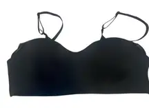 MaidenForm XL bra see through top portion black thin straps