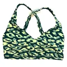 NWT OFFLINE Bye Aerie Cheetah Print Sports Bra Size XS Green