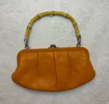 Orange Fossil Crossbody Bag