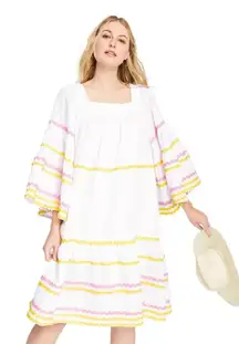 Lisa Marie Fernandez x Target White‎ Linen Blend Dress with Ric-Rac Trim Size XS