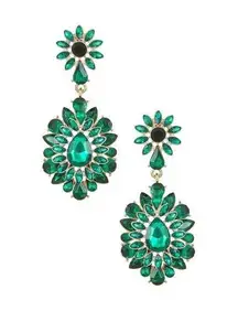 8 Other Reasons Her Majesty Earrings Emerald Womens Size OS