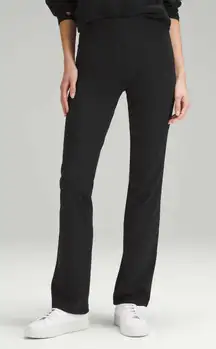 EUC Lululemon Smooth Fit Pull-On High-Rise Pant Athletic Women 2 Black