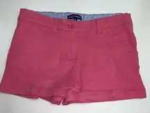 Simply Southern Womens Chino Shorts Size 2 Pink Turtle Short Booty Cotton