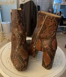 Cheetah Leather Boots