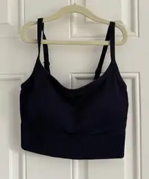 Uniqlo Built in Bra Navy Tank