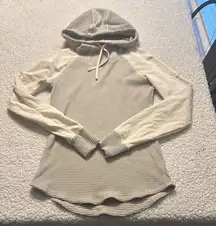 Columbia Striped Gray and Cream Hoodie