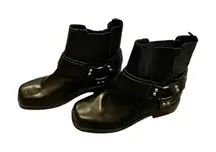Marc Fisher Ltd Mizzie Moto Black Leather Boots-SZ 6-MSRP $250