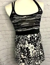 Soybu Black White Racerback Athletic Tank Top - S