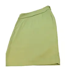 Premise Green Midi Skirt with Side Zip Elastic Waist size‎ 10
