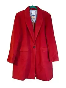 Riley & Rae Jacket Women's Extra Large Orange Varsity Core Coat Midi Topper