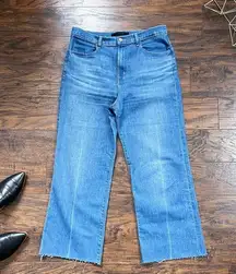 J Brand • Joan Wide-Leg Jean crop ankle light wash Alto blue stretch high rise