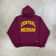 Russell Athletic Vintage 90s Central Michigan  Hoodie