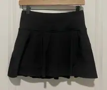 Athleta Ace Tennis Skort 13.5" Black Women's Size Small Athletic Tennis