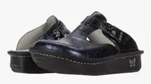 Women's Alegria Clog Shoes Classic Score Mule Size 9 Black Buckle