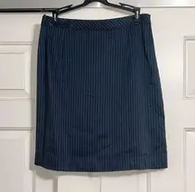 LAFAYETTE 148 Blue & White Pin Stripe Skirt