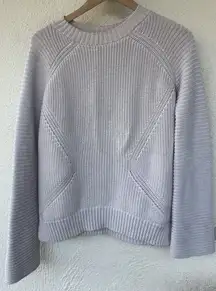Margaret O’Leary Gray Chunky Knit Merino Wool Sweater S Thick Minimalist Capsule