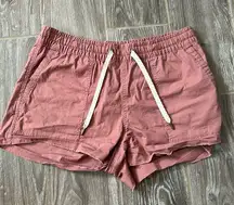 Womens  ripstop mauve shorts size small EUC