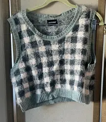 Joe Boxer junior cropped knit vest large