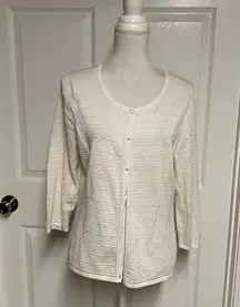 Sigrid Olsen Beaded Cardigan Size Large