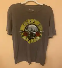 Lucky Brand Distressed Guns N Roses Rock Band T Shirt Large