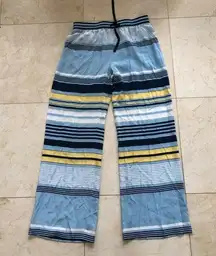 Brooks Brothers 100% Silk Striped Flare Pants Sz10