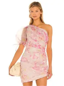 Amanda Uprichard One-Shoulder Pink Dress