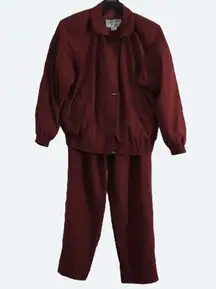 Gallery sport red rust tracksuit set size S