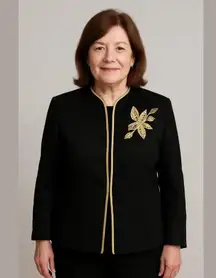 Women's Cato Black & Gold Blazer Size 12