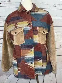 POL Corduroy jacket Small Tribal Coat Hippie Boho Taylor Swift Evermore Womens